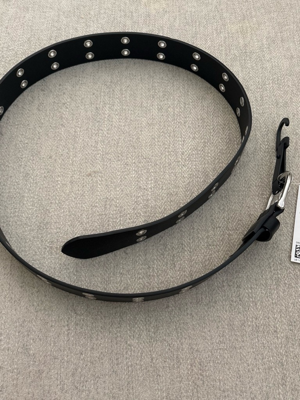 H&M Black Belt with Silver Stud Detailing